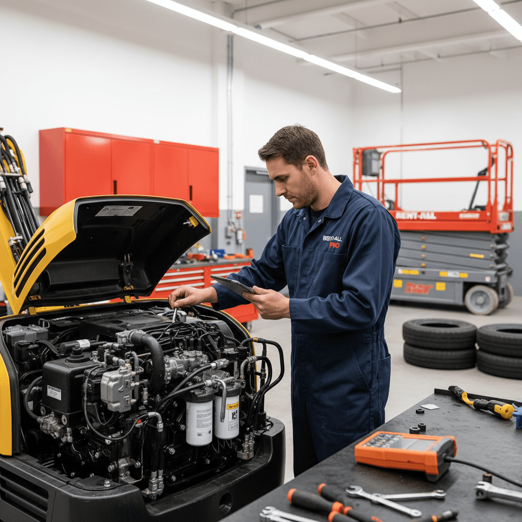 Equipment maintenance and inspection in our shop