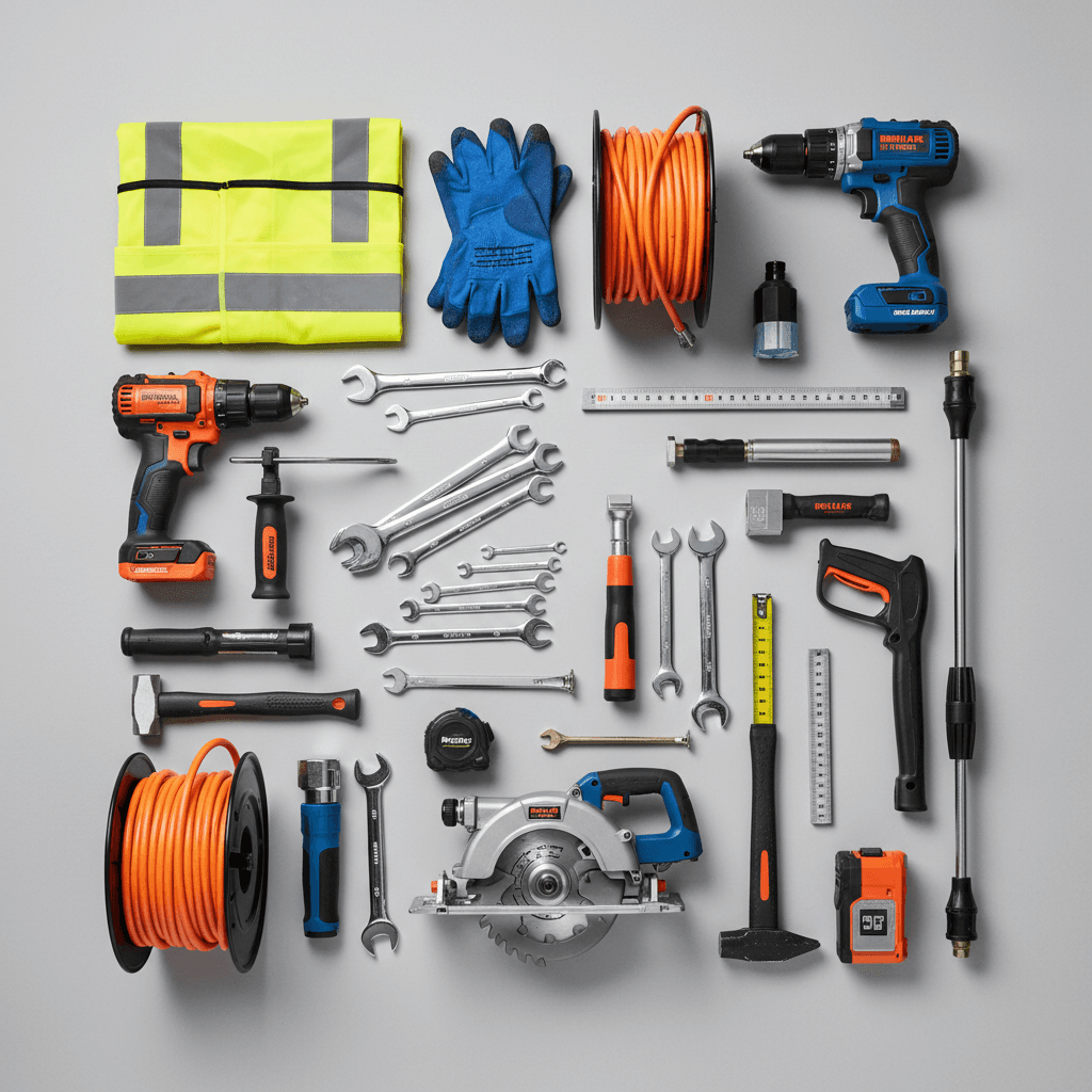 Equipment rental inventory at Juab Rentals